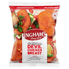 INGHAMS CHICKEN BREAST DEVIL 1kg (5)  H