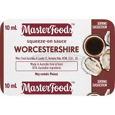 MASTERFOODS WORCESTERSHIRE SAUCE PC 100x10ml VE
