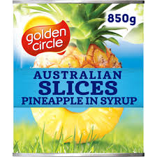 GOLDEN CIRCLE PINEAPPLE SLICES IN SYRUP 850gm (12)