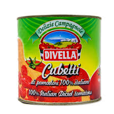 DIVELLA POMODORI CUBETTI (DICED) TOMATO 2.5kg (6)