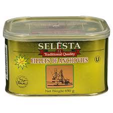 ANCHOVIES FILLETS SELESTA  690gm (12)