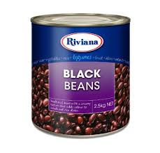 RIVIANA CANNED BLACK BEANS 2.5kg (6)