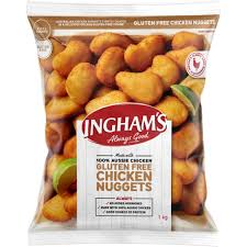 INGHAMS CHICKEN NUGGETS GLUTEN FREE 1kg (5)  GF H