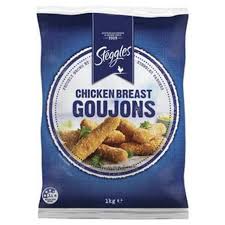 STEGGLES CHICKEN GOUJONS 1kg (6)  H