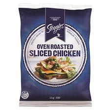 STEGGLES CHICKEN MEAT SLICED 1kg (6)  H