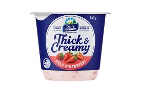DAIRY FARMERS THICK & CREAMY STRAWBERRY 10x150gm