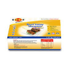 HAKKA BEEF SATAY SKEWERS COCKTAIL 50x25gm (2) GF