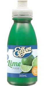 EDLYN LIME JUICE 300ml (12)