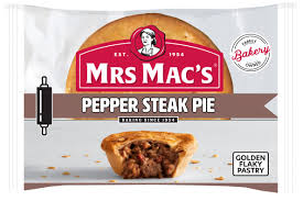 MRS MACS PEPPER STEAK PIES 12x175gm