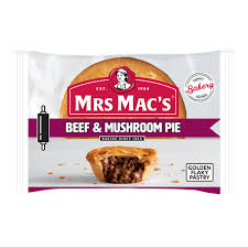 MRS MACS BEEF AND MUSHROOM PIES 12x200gm