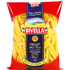 DIVELLA PASTA PENNE ZITI RIGATE No27 24x500gm