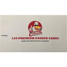 MUNCH N CRUNCH POTATO CAKES 120pcs