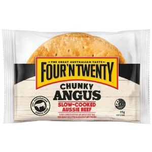 4N20 CHUNKY ANGUS AUSSIE BEEF PIE 12x175gm