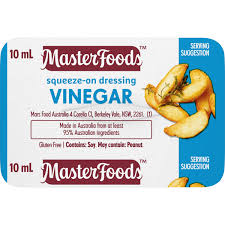 MASTERFOODS VINEGAR DRESSING PC 100x10ml VE