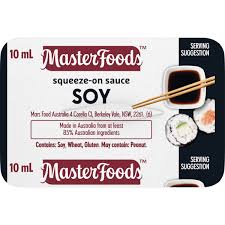 MASTERFOODS SOY SAUCE PC 100x10gm VE