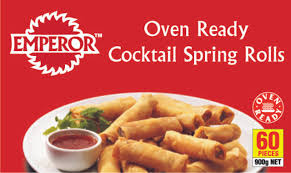 EMPEROR COCKTAIL SPRING ROLLS OVEN READY 60s (6)