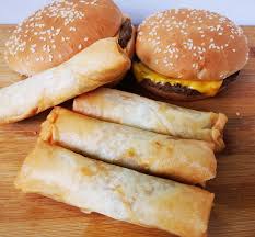 GOLDEN FAN CHEESEBURGER SPRING ROLL 50gm 1kg (4)