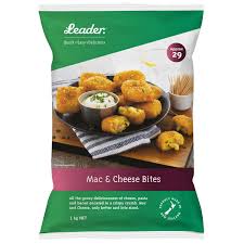 LEADER MAC N CHEESE BITES 35gm 1kg (6)