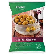 LEADER JALAPENO CHEESE BITES 25gm 1kg (6)