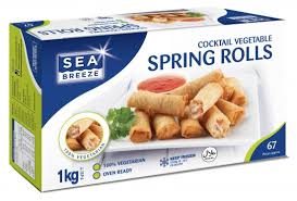SEA BREEZE SPRING ROLLS COCKTAIL VEG 1kg (10) H