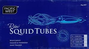 PACIFIC WEST TENDERISED SQUID TUBES 5kg BLUE 5972