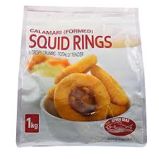 SEVEN SEAS CALAMARI RINGS CRUMBED FORMED 1kg (5)