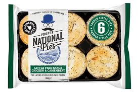 LITTLE CHICKEN N CAMEMBERT PIES 36x60gm 20503