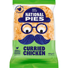 NATIONAL CURRIED CHICKEN PIES 16x180gm  20269