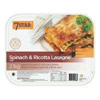 VESCO SPINACH RICOTTA LASAGNE 2.1kg (6)