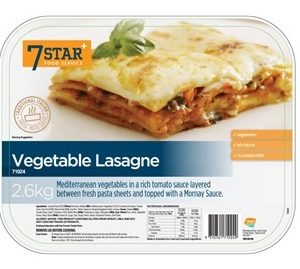 7 STAR VEGETABLE LASAGNE 2.6kg (5)