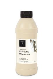 BIRCH & WAITE AIOLI GARLIC MAYONNAISE 1L (8) GF/H