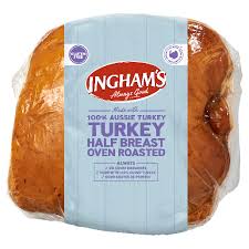 INGHAMS OVEN ROAST TURKEY BREAST sold Per kg  GF