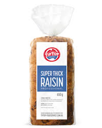 TIP TOP CAFE SLICE SUPER THICK RAISIN 650gm (6)