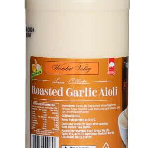 WOMBAT VALLEY GARLIC AIOLI 1kg  (6) GF