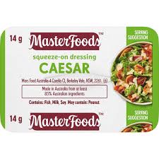 MASTERFOODS CAESAR SALAD DRESSING PC 100x14gm H