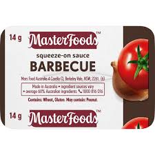 MASTERFOODS BBQ SAUCE PC 100x14gm VE H