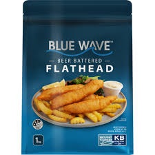 BLUE WAVE BEER BATTERED FLATHEAD 1kg (5)